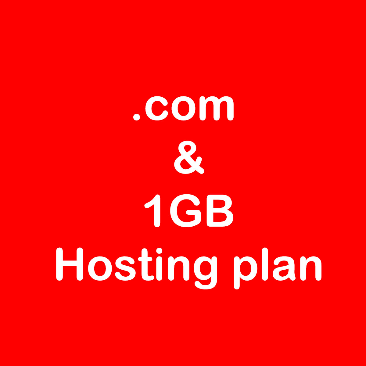 .com domain registration and 1GB of hosting space only 1,600,000 Tomans